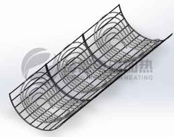 半圓周加熱示意圖 半圓周加熱示意圖